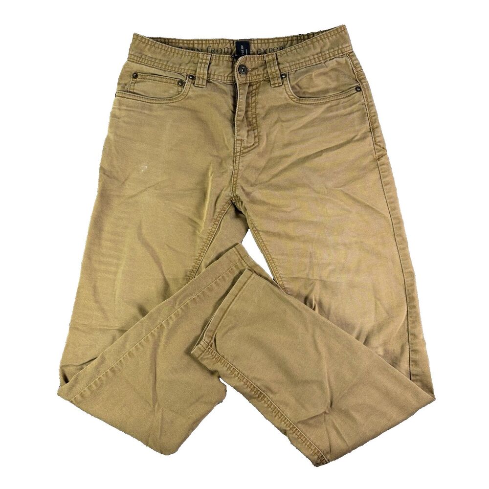 Prana Bridger Jeans Mens 28x30 Slim Fit Brown Preppy Business Casual Golf